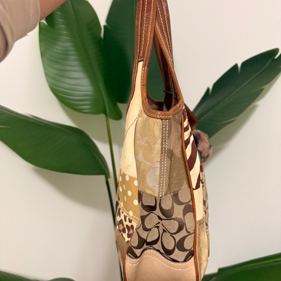 Vintage Coach Patchwork Tote Bag - Picture 2 of 4